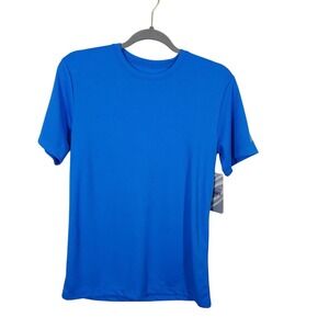 Men's Blue Athletic T-Shirt Performance Training Gym Activewear Tee‎ - 2XS